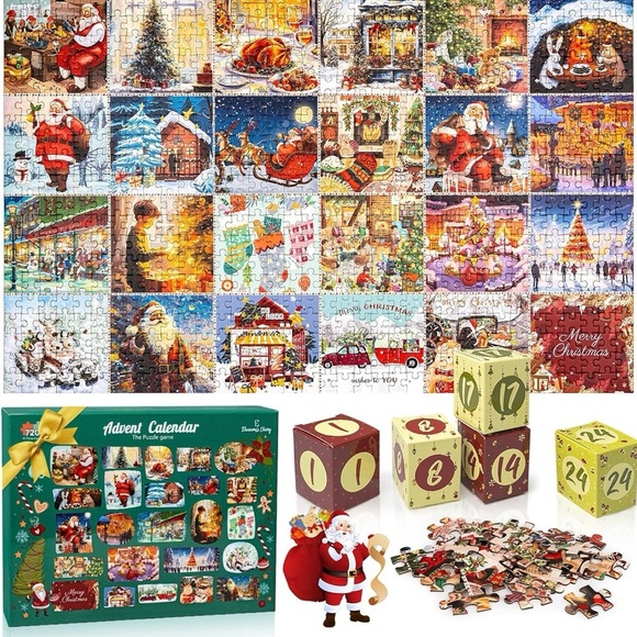 NIB Eleanore’s Diary Event Calendar Puzzle Game – 720 PCS (24 Days of Fun) - Picture 3 of 11